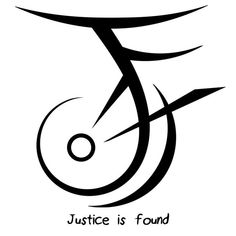 the logo for justice is found