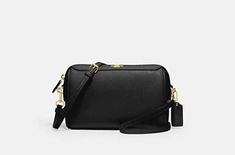 Coach Bennett Crossbody Leather Bag Black F76629. Coach Evening Bag, Versatile Coach Evening Bag, Coach Versatile Evening Bags, Coach Crossbody Shoulder Bag For Travel, Business Coach Clutch Bag, Coach Business Clutch, Formal Coach Pouch Shoulder Bag, Coach Shoulder Bag With Detachable Strap For Travel, Coach Business Clutch Bag