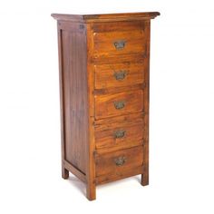 an old wooden chest with four drawers