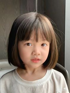 Haircut For Toddlers Girl, Kids Hair Cuts With Bangs, Hảir Cut For Girls Kids, Kid Haircut With Bangs, Toddler Hair Cuts For Girl, Girls Short Haircut Kids With Bangs, Toddler Bob With Bangs, Short Haircut Girls Kids, Kids Bangs Haircut