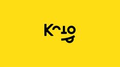 the word koo written in black on a yellow background