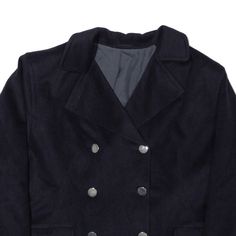 Item is in good used condition. >Size: UK 12 >Armpit To Armpit: 22" >Armpit To Cuff: 14" >Collar To Hem: 24" Navy Blazer With Button Cuffs For Winter, Blue Winter Uniform Outerwear, Winter Uniform Blazer With Button Closure, Winter Blue Blazer With Snap Buttons, Navy Uniform Style Winter Outerwear, Wholesale Shoes, Beauty Bag, Cardigan Coat, Active Wear Tops