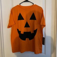 Women A Size Xl Brand New Never Worn Pumpkin T Shirt, Orange Short Sleeve T-shirt For Fall, Pumpkin Tshirt, What's My Aesthetic, Pocket Tee Shirts, Teal Top, Shirts For Teens, Pumpkin Shirt, Tshirt Outfits