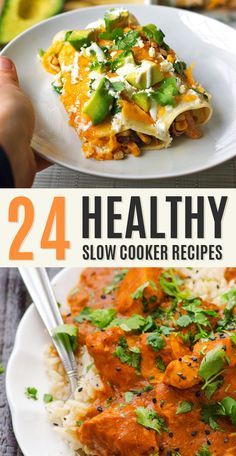 healthy slow cooker meals that are easy to make and ready in under 24 minutes