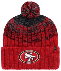 Fit Cold weather knit Warm, insulating fabric One size fits most Style and Team Spirit Raised, embroidered team graphics Additional Details Officially licensed product 49er Crochet Hat, San Fransico, Nfl San Francisco, San Francisco 49ers, Team Spirit, Knit Beanie, Cold Weather, San Francisco, Crochet Hats