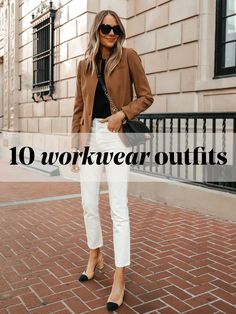 Summer Meeting Outfits, Work Travel Outfits Women, Office Outing Outfit, Women’s Work Clothes, Women’s Casual Work Outfits, Work Fall Outfits Women 2023, 2024 Office Wear, What To Wear To The Office, Women’s Work Fashion