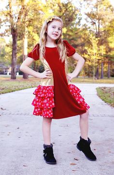 Girl's With Love Dress Pattern by Ellie and Mac | PDF Sewing Patterns for Girls | #ellieandmacpatterns #ellieandmac #WithLoveDress #pdfpattern #pdfsewingpatterns #sewing #sewingforkids #girlsdresses #girlsdresspattern #fashion #girlfashion #ruffledress