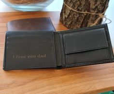 Personalized Walletmens Walletengraved Walletfathers Day | Etsy Father's Day Wallets With Coin Pocket, Father's Day Gift Wallets With Coin Pocket, Father's Day Gift Wallet With Coin Pocket, Best Boyfriend Gifts, Engraved Wallet, Beer Birthday, Custom Wallet, Brown Wallet, Mens Wallet