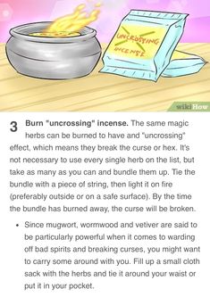 the instructions for how to use burning incenses