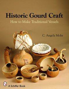 the cover of a book with different types of pottery and other items on it, including pots