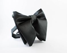 Mens Bowties, Oversized bow tie, Large BowTie, Big bow tie, Groom Bow Tie, Wedding BowTie Butterfly Bow Tie Black Bow tie Tom Ford style tie New Way Creation Design pre tied and adjustable handmade bowtie We offer free of charge custom initials visible or discreet on the adjustable strap of the bow tie! You just need to send a message with them if you want this. This bow tie is ready to give you a special or sophisticated designer touch for perfect formal events, ceremonies, photos, wedding, chu Luxury Ties With Decorative Bow For Black-tie Events, Cheap Black Tie Bow, Luxury Black Bow Tie For Black-tie Events, Luxury Bow For Black-tie Events, Luxury Black Bow Tie For Formal Occasions, Luxury Satin Bow Ties For Black-tie Events, Cheap Classic Bow For Men, Luxury Gentleman Bow Tie For Black-tie Events, Cheap Classic Bow Tie For Party