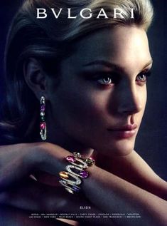 59 Ideas for jewerly luxury jewellery inspiration #jewerly Jewellery Advertising, Bulgari Jewelry, Jessica Stam, Bvlgari Jewelry, Jewellery Sketches, Jewelry Ads