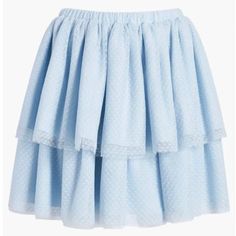 Very Cute Brand New With Tags. Fits Xs To Small. Pool Skirt, Baby Blue Skirt, Egg Freezing, Tulle Mini Skirt, Hill House Home, Tiered Tulle Skirt, Loose Skirt, Skirt Top Set, Tiered Mini Skirt