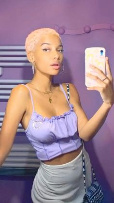 Short Hair Pink, Girls Pixie Cut, Fav Hairstyles, Twa Hairstyles, Tapered Natural Hair, Really Short Hair, Gorgeous Hair Color, Natural Hair Styles Easy, Pretty Faces