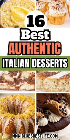 A collection of Italian dessert recipes. Italian Dishes Recipes, Authentic Italian Desserts, Seafood Lasagna Recipes