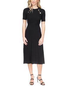 Michael Kors Michael Kors Logo Button Midi Sweater Dress Women - Bloomingdale's Midi Sweater Dress, Michael Kors Logo, Sweater Dress Women, Sweater Dress Midi, Women Dresses, Sweater Dress, Buy Online, Michael Kors, Womens Dresses