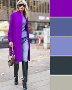 Bright Winter Outfits, Colour Combinations Fashion, Color Combos Outfit, Winter Typ, Color Blocking Outfits, Color Combinations For Clothes, Purple Outfits, Colourful Outfits, Fashion Colours