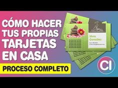 a stack of pamphlets with the words, como hacer tus propias tarjetas en casa