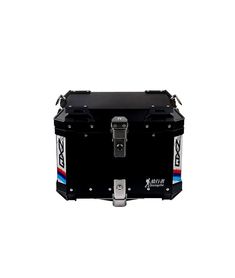 MOTORCYCLE TRUNK Waterproof Universal Aluminum Trunk Organization, Black Motorcycle, Trunk, Free Delivery, Silver, Black