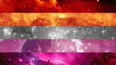 four different colors in the sky with stars