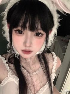 Makeup Asia, Makeup Ulzzang, Bunny Makeup, Doll Eye Makeup, Doll Makeup, Asian Eye Makeup, Soft Makeup