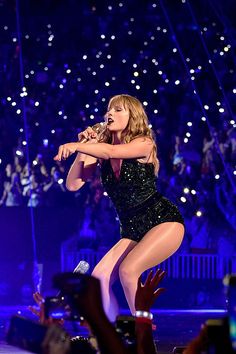 taylor swift performing on stage at the super bowl