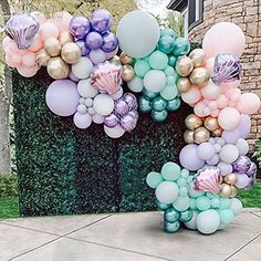 150pcs Mermaid Tail Balloon Garland Arch Kit, Mermaid Theme Girl Birthday Party Decorations Under the Sea Party Supplies - If you say i do Mermaid Tail Balloon, Girls Birthday Party Decorations, Mermaid Baby Showers, Mermaid Theme Birthday, Garland Arch