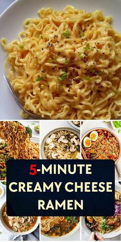 five minute creamy cheese ramen is the best way to make it in less than 5 minutes