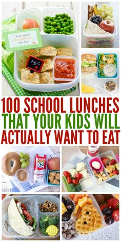 lunches that your kids will actually want to eat are great ideas for school lunches