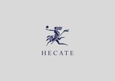 the logo for hecatee is shown in blue on a gray background, with an image of a woman holding a tennis racket