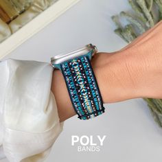 🔥SPRING SALE: 30% OFF DISCOUNT & FREE SHIPPING 🔥 🛍️ADD 2 OR MORE ITEMS TO CART TO GET 60% OFF! ENTER CODE: MORE60 Unique and versatile our boho elastic stretch nylon watch band for apple watch ensures a precise fit for various wrist sizes. It slides on and off smoothly, offering a secure hold without compromising on flexibility. Super soft against your skin and comes in 10 different patterns including cheetah type pattern.  BAND M A T E R I A L  *  Premium stretchy woven nylon  B U C K L E  S Boho Watch, Spring Sale, Different Patterns, Watch Band, Smartwatch, Arm Band, Watch Bands, Apple Watch, Slides