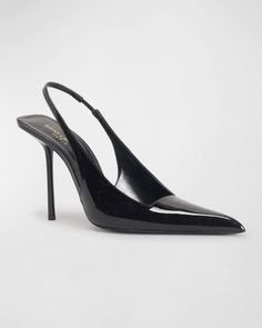 Classic slingback heels - YSL Black Slingback Heels, Gents Shoes, Cute Shoes Heels, Shoes Hack, Ysl Heels, Ysl Shoes, Fancy Shoes, Slingback Shoes