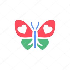 Butterfly icon or Valentines day symbol, holiday sign designed for celebration, vector trendy modern style. Butterfly Icon, Holiday Signs, Sign Design, Modern Style