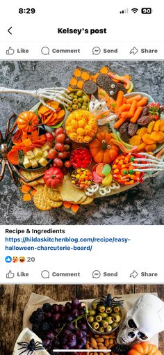 an image of halloween food on twitter