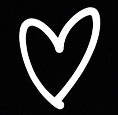 a white heart on a black background with the word love written in it's center