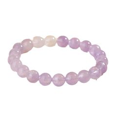 Healing Lavender Crystal Bracelet With Gemstones, Purple Rose Quartz Round Jewelry, Purple Rose Quartz Beads Jewelry, Purple Rose Quartz Gemstone Jewelry, Purple Rose Quartz Round Beads Jewelry, Round Purple Rose Quartz Jewelry, Adjustable Lavender Crystal Bracelet For Healing, Purple Rose Quartz Jewelry For Healing, Lavender Amethyst Bracelet