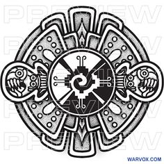 an ornamental clock with four hands and two faces in black and white, on a white background