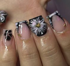 3d Flower Nails, Colored Acrylic Nails, Simple Acrylic Nails, Christmas Nails Acrylic