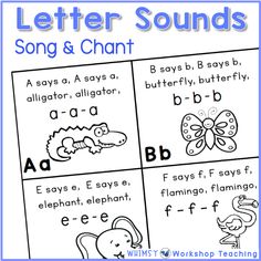 the letter sounds worksheet for children to learn how to read and write letters