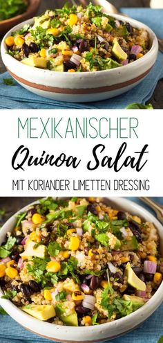 mexican quisa salad with cilantro lime dressing