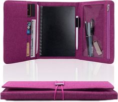 Amazon.com : Folio Cover Compatible with Rocketbook Everlast Fusion, Cloth Fabric, Multi Organizer Men & Women Folder with Pen Loop/Phone Pocket/Business Card Holder, fits A5 size Notebook（6" x 8.8"） : Office Products Portfolio Project, Portfolio Case, Small Scissors, Notebook Ideas, Notebook Organization, Business Credit Cards, Business Card Holder, Cloth Fabric, Promotional Item