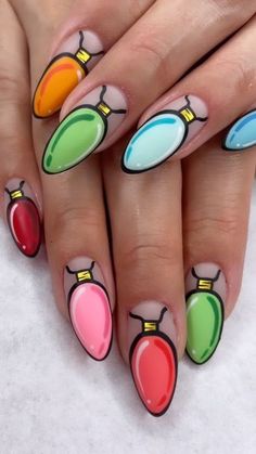 Nail Art Noel, Her Nails, Nail Swag, Winter Nail Art