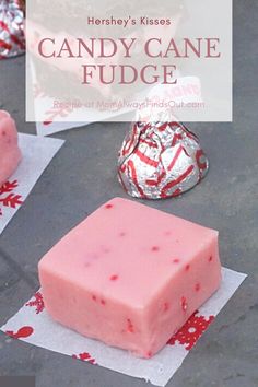 candy cane fudge is an easy and delicious treat for valentine's day