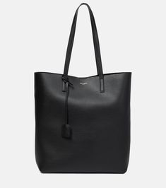 Saint Laurent Tote, Black Leather Tote Bag, Large Leather Tote, North South, Saint Laurent Bag, Leather Shops, Shopping Tote Bag, Shopper Bag, Shopping Tote