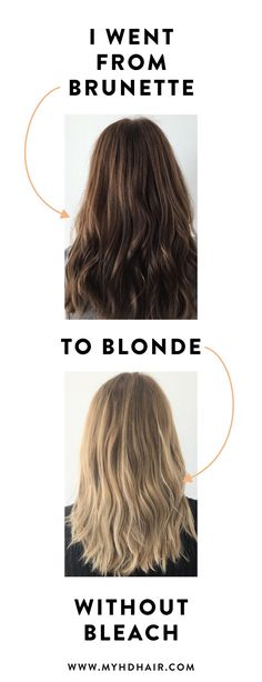 Blonde Without Bleach, Brunette To Blonde Before And After, Going Blonde From Brunette, Black To Blonde Hair, Sombre Hair, Red Blonde Hair, Red To Blonde