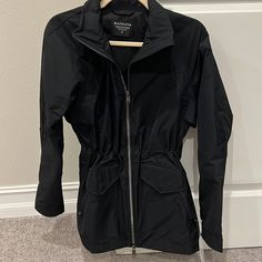 Athleta Westerly Jacket. Brand New With Tag. Water Resistant, Wind Resistant And Made From Recycled Material. Size Xs. Black Color. But Runs A Little Large When I Can Wear Size Small Fitted Sporty Outerwear For Outdoor Activities, Fitted Sporty Outdoor Outerwear, Sporty Fitted Outerwear For Outdoor, Sporty Fitted Outdoor Outerwear, Sporty Fitted Outerwear For Outdoor Activities, Black Sporty Windbreaker For Travel, Fitted Sporty Windbreaker With Pockets, Sporty Fitted Windbreaker With Pockets, Sporty Fitted Windbreaker For Outdoor Activities