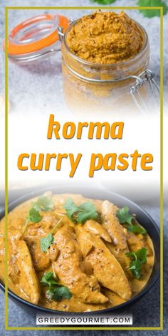 the recipe for curry paste is in a bowl