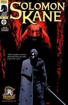 the cover to solomon skane comic book, featuring a man with a knife in his hand