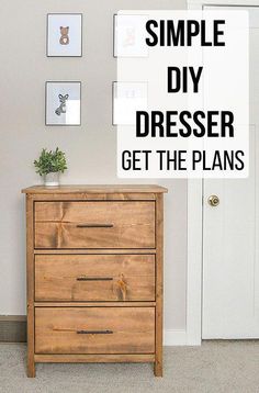 a simple diy dresser gets the plans