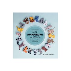 mini amigurmi animals are arranged in a circle on a white background with the title